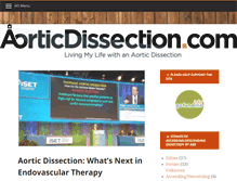 Tablet Screenshot of aorticdissection.com